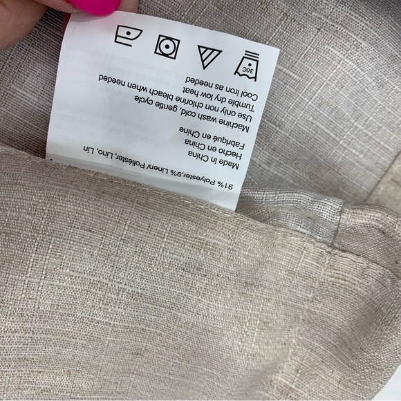 No 918 Lichtenberg Window Curtain 1 Panel Linen Blend Textured Oatmeal 54 x 95 - Picture 7 of 7